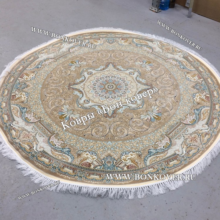 Иранский Ковер Для Гостиной Дизайн 30602 Круг