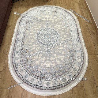 Персидский Ковер Для Гостиной Дизайн 29696 New NN Овал